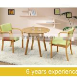 Solid wood stackable chair dining kitchen cafe chair and solid wood table type Made in China