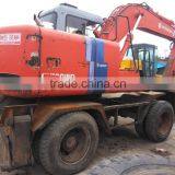 Used Hitachi EX100WD-2 Wheel Excavator Hitachi EX100WD thumbnail-1