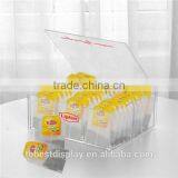 Multi Function Clear Acrylic Box With Dividers,plexiglass Acrylic Rectangle Box,acrylic Tea Bag Box