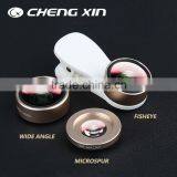 Universal Clip 3in1 Fish Eye Lens + Wide Angle + Macro Mobile Phone Lens Photo Kit Set