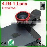 Universal Clip Lens 4 in 1 Wide Angle+Macro+Fisheye+CPL Filter Prism Lens thumbnail-4