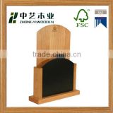 New arrive eco friendly restaurant decorative bar table top stand wooden menu card holder
