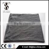 2016 Women Fashion Hot Warm Black Metallic Solid Color Viscose Scarf thumbnail-4