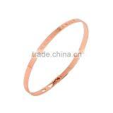 Memories Bangles With Customize Design Word 'FOREVER FAMILY' With 4mm/7mm Width thumbnail-2