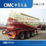 CIMC 3 Axles 50cbm Dry Bulk Cement Tanker Semi Trailer (V Type) thumbnail-3