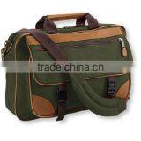 Nylon Deluxe Briefcase With Leather Trim for Men