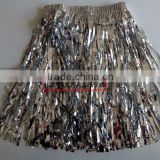 Tinsel silver kids cheap hula skirts