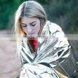Hot selling Delicate Silver Thin Emergency Blanket Survival Rescue Blanket Outdoor Life-saving