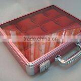 Aluminum Watch Case With Foam,acrylic Panel Watch Display Box With Shelf,aluminum Diy Watch Box thumbnail-2