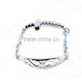 2015 New Fashion Gemstone 925 Silver Cross Chain Ring thumbnail-2