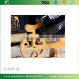 Sturdy Bamboo Wine Rack Wine Holder Single Bottle Holder Bicycle thumbnail-3