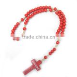 Rosary,religious rosary, wood cord rosary necklace,Catholic raw wood rosary
