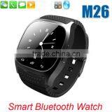 New Sport Bluetooth Smart Watch Luxury Wristwatch M26 Smartwatch With Dial SMS Remind Pedometer for Android Samsung Xiaomi Phone