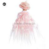 Short Pink Wavy Hair Extension Hairpiece for Dolls thumbnail-2