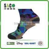 Blue Green Black Camouflage Compression Sports Socks thumbnail-3