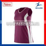 Healong sleeveless volleyball training uniforms designs