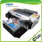 High Quality A2 Size 8 Color 5760 * 2880 Dpi WER-D4880UV Mini uv Printer