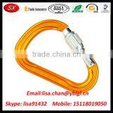 Custom Made Orange Anodized Aluminum Climbing Carabiners
