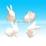 White Glazed Ceramic Decorative Little Easter Bunny for Sale thumbnail-1