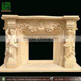 Marble Indoor Used Fireplace Mantel thumbnail-1