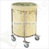 Laundry Showerdrape Round Laundry Basket on Wheels thumbnail-1