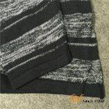 Short Sleeves Crew Collar Stripe Slit Sweater for Men thumbnail-3