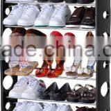 Store More Black Stackable Adjustable Plastic Shoe Shelf thumbnail-2