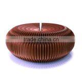 Portable Paper Hassock Recyclable Paper Futon Ideal for Living Room Brown/White thumbnail-1