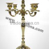 Cast Aluminium Centerpiece Candelabra With Gold Plated Finish thumbnail-6