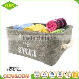 Wholesale Cheap Fashion Foldable Canvas Toys Storage Box Made in China thumbnail-1