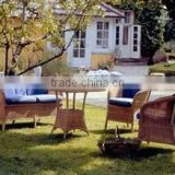 PE rattan sofa set with round table garden furniture