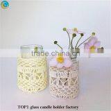 Homemade Votive Candle Holders Glass Jar Vase thumbnail-6