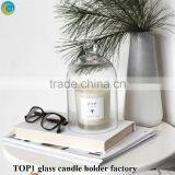 Unique Crystal Glass Clear Candlestick thumbnail-2