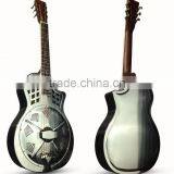 40 Inch Chrome Metal Resonator Guitar With Blues Slide