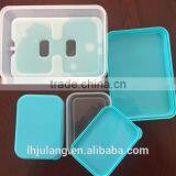 BPA FREE Plastic Lunch Box With Cooler Pack / Plastic Lunch Box With 4 Parts thumbnail-2
