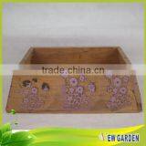 Hand Carved High Quality Promotional Decoration Antique Wooden Vases thumbnail-2