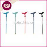 Whale Tail Topper Wooden HB Pencil, Novelty Whale Tail Shaped Pencil, HB Match Pine Pencil With Eraser