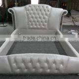 Antique White Bedroom Furniture / White Bedroom Furniture / White Glossy Bedroom LV-B9022 thumbnail-4