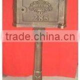 Decorative Cast Iron Post Mailbox, Iron Antique Mailbox thumbnail-3