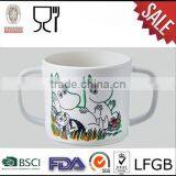 Two Handle Cup Melamine Wholesale Drinking Ware With Custom Printing thumbnail-1