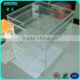 Pop Clear Acrylic Cosmetic Jewelry Display Organizer Box With 7 Drawers& Top Lid thumbnail-4