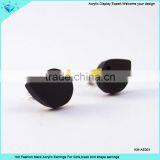 Hot Fashion Black Acrylic Earrings For Girls thumbnail-1