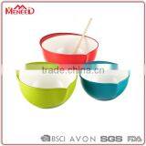 Factory Directly Sale Wholesale Different Colors Melamine Stirring Bowl Set, Set of 3 Plastic Mix Bowl thumbnail-1