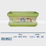 Vietnamese Ceramic Hand Carved Bonsai Mini Flower Pot BN-M027 thumbnail-1