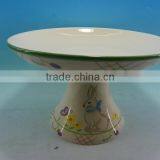 Bulk Ceramic Easter Rabbit Plate thumbnail-1