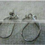 14k White Gold Lever Back Earring Finding Components thumbnail-1