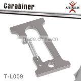 Best Alphabet Style Silver Stainless Steel MicroLock Locking Carabiner thumbnail-1