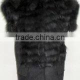 New Men's Faux Fur Long Winter Trench Coat Jacket thumbnail-1