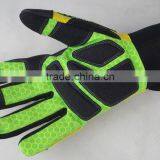 CE EN388 4131 High Visibility Smart Phone Sensitive Gloves Impact Gloves Anti Slip Safety Drilling Shock Absorption Work Gloves thumbnail-5