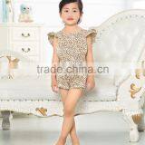Summer Girl Clothing Bab Bodysuits Leopard Romper